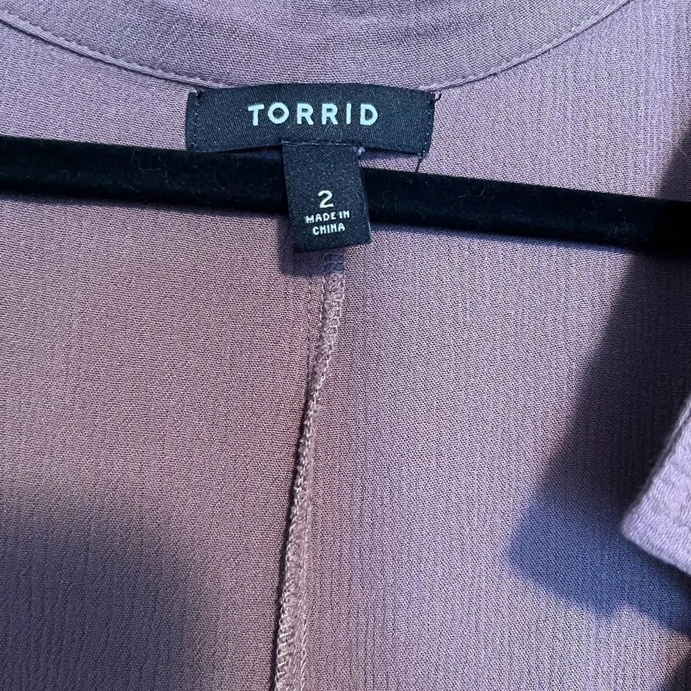 Torrid button up duster jacket